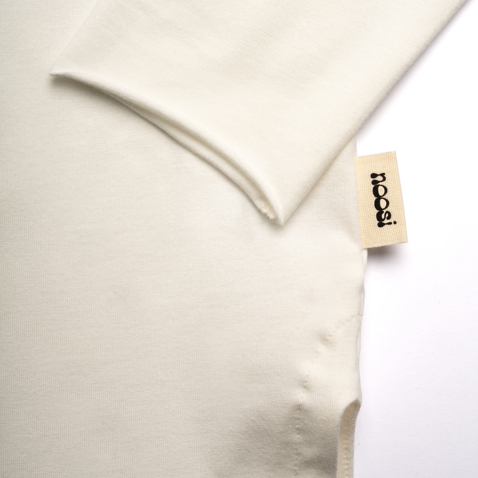 Tričko s dlhým rukávom – BLOOM TEE Prírodná biela / ružová – Obrázok 4